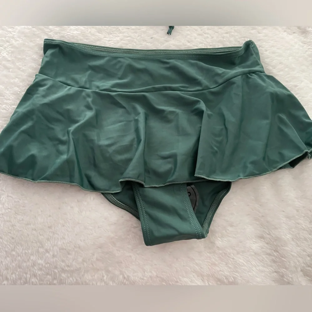 Women’s Olive Green Push Up Gingham Bikini Swimsuit - Picture 4 of 4
